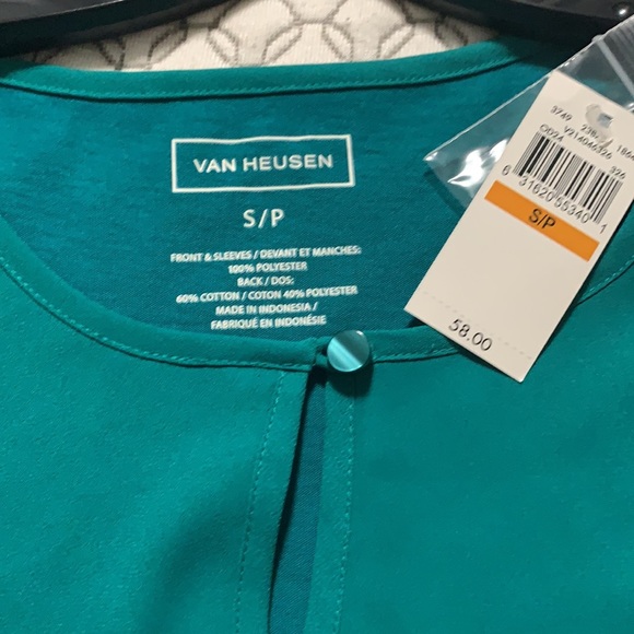NWT - Van Heusen Green Top - Picture 2 of 2